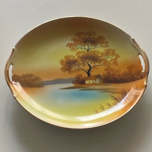 Scenic Ceramic Plate with Handles - Picture 3 of 7